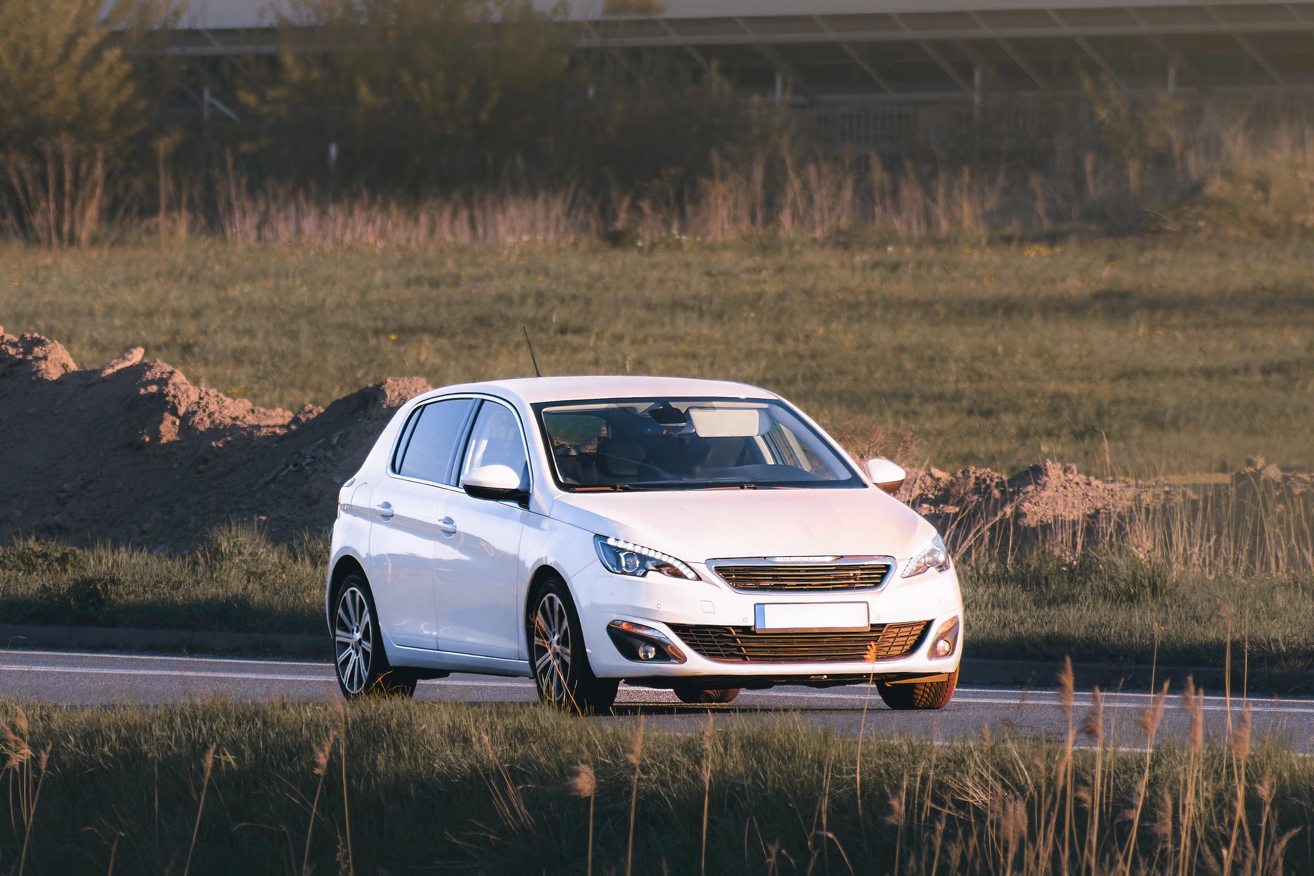 Compact hatchback car for city rides